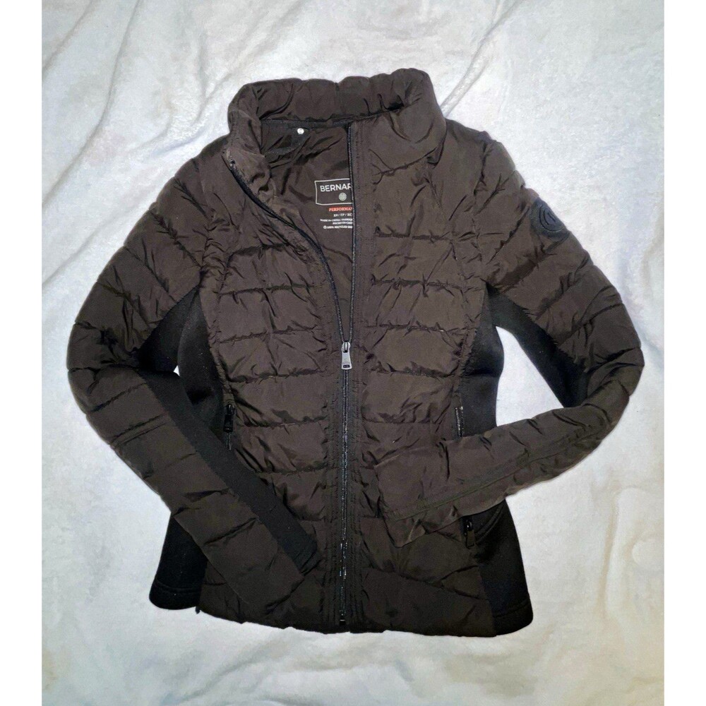 Bernardo Performance Women’s Puffer Jacket Insulated Full Zip Pockets Black XS